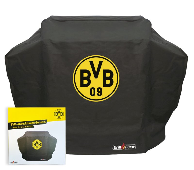 Grillfürst Abdeckhaube / Schutzhülle 156 x 70 x 113 cm Borussia Dortmund Edition Weber Genesis 300 er Serie