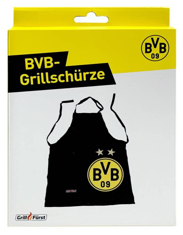 Grillfürst Grillschürze mit Tasche - Borussia Dortmund Edition in Geschenkverpackung
