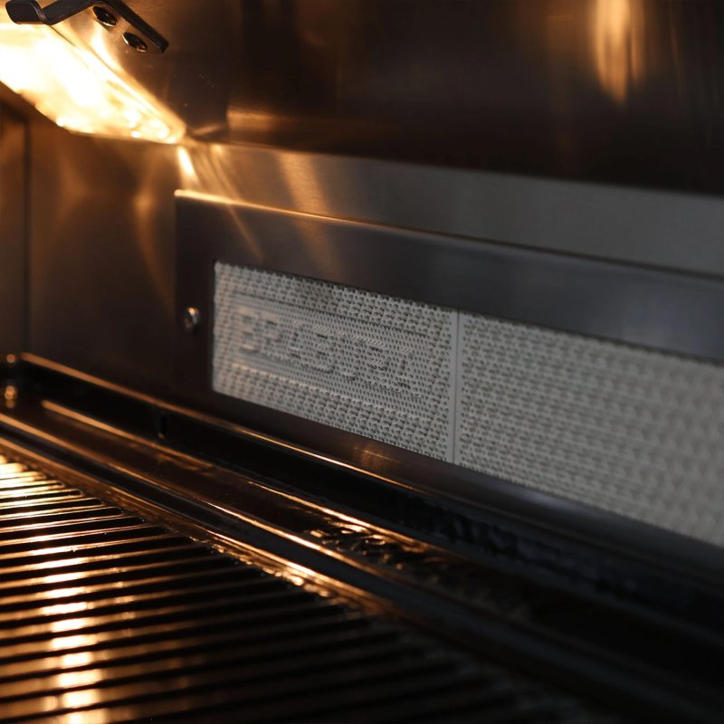 Brabura Outdoor Küche - KC 100 Grillschrank - Anthracite Grey / Nero Zimbabwe - inkl. Brabura Einbaugrill Fusion 400 RM - 4-Brenner, Schwarz