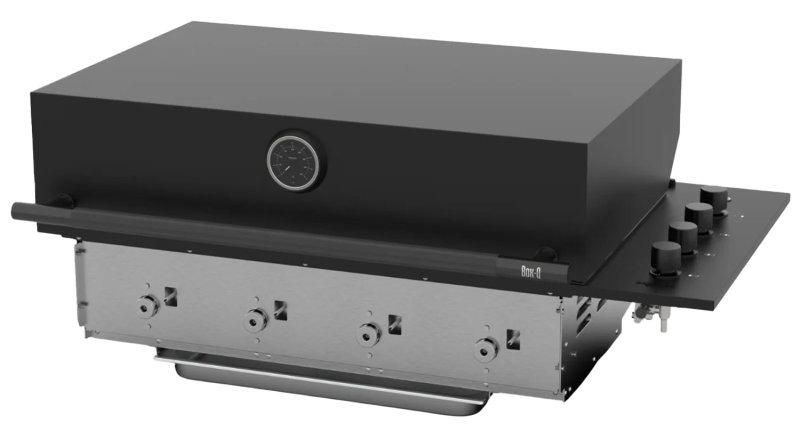 Brabura Einbaugrill Box-Q Schwarz