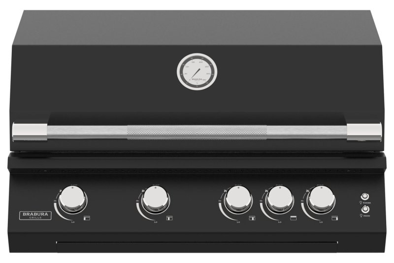 Brabura Einbaugrill Fusion 400 RM - 4-Brenner / Schwarz