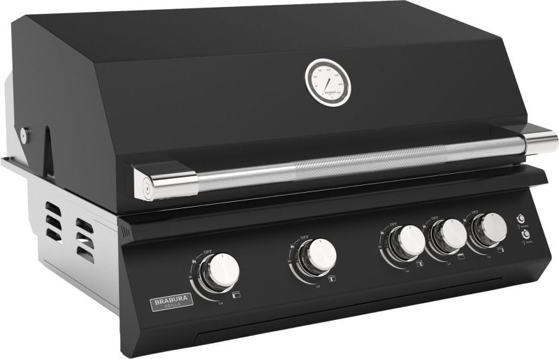 Brabura Einbaugrill Fusion 400 RM - 4-Brenner / Schwarz