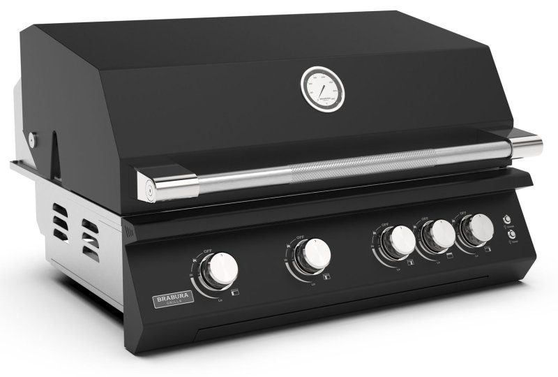 Brabura Gasgrill Fusion 400 RM - 4-Brenner / Schwarz - inkl. Rotisserie