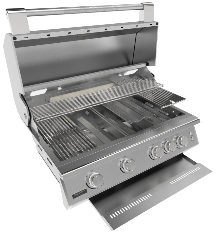 Brabura Gasgrill Fusion 400 RS - 4-Brenner / Edelstahl - inkl. Rotisserie