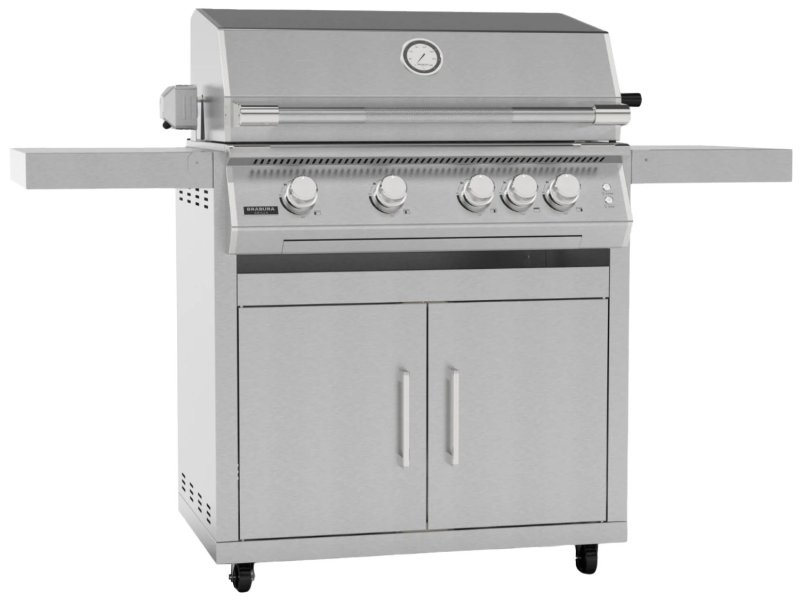 Brabura Gasgrill Fusion 400 RS - 4-Brenner / Edelstahl - inkl. Rotisserie