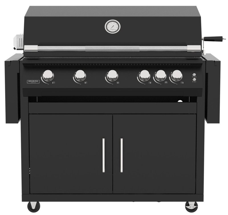 Brabura Gasgrill Fusion 500 RM - 5-Brenner / Schwarz - inkl. Rotisserie