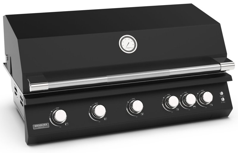 Brabura Gasgrill Fusion 500 RM - 5-Brenner / Schwarz - inkl. Rotisserie