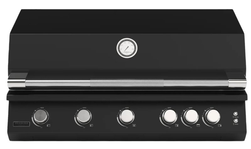 Brabura Einbaugrill Fusion 500 RM - 5-Brenner / Schwarz