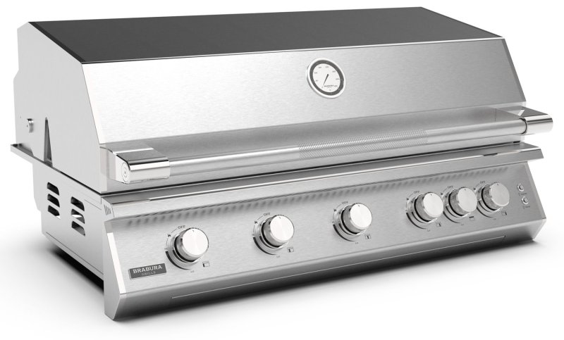 Brabura Gasgrill Fusion 500 RS - 5-Brenner / Edelstahl - inkl. Rotisserie
