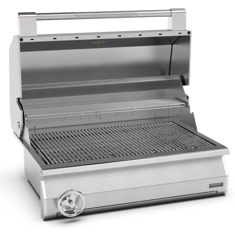Brabura Einbaugrill Ember 800 - Holzkohlegrill