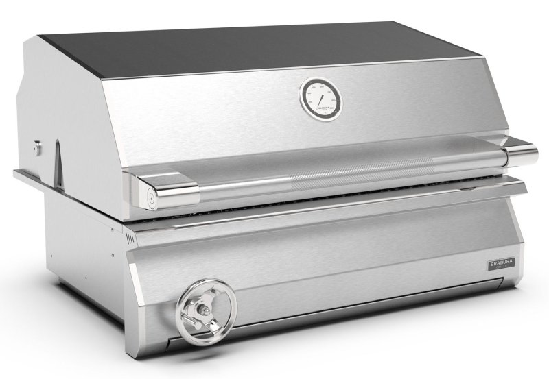 Brabura Einbaugrill Ember 800 - Holzkohlegrill