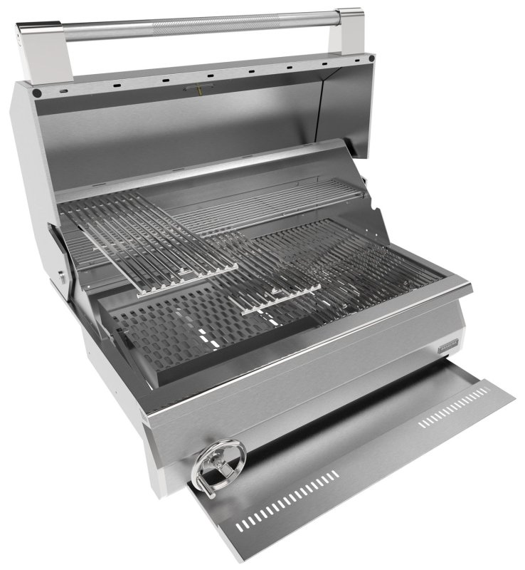 Brabura Einbaugrill Ember 800 - Holzkohlegrill