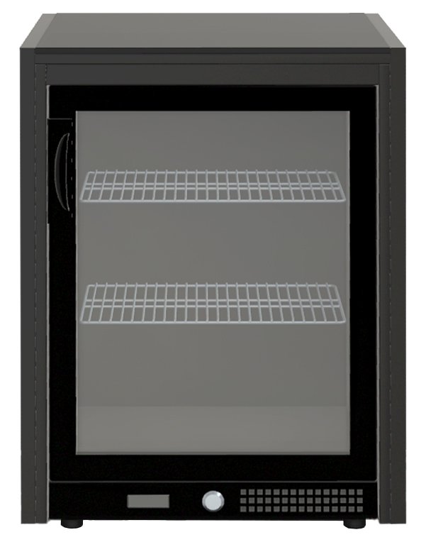 Brabura Outdoor Küche - CT 60 Schrankmodul mit Outdoor-Kühlschrank - Anthracite Grey / Nero Zimbabwe