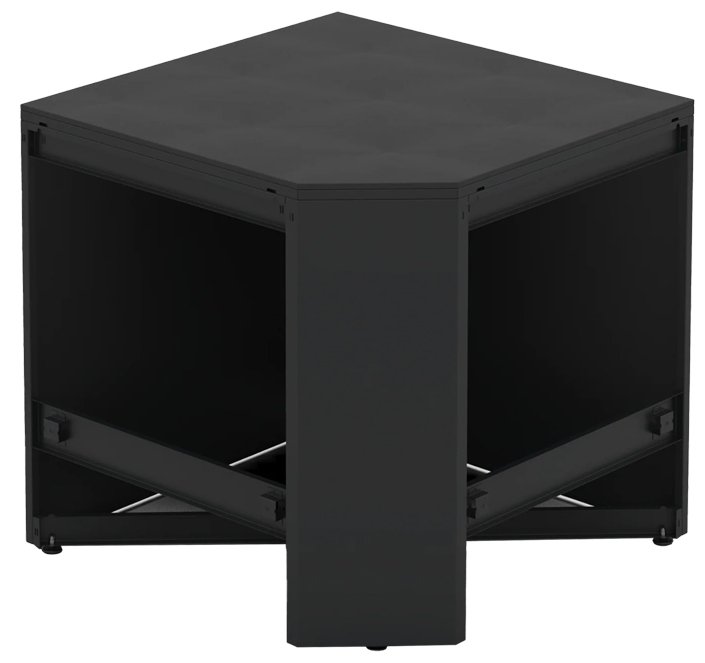 Brabura Outdoor Küche - CT 90 Eckmodul - Anthracite Grey / Nero Zimbabwe