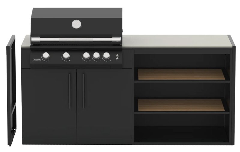 Brabura Outdoor Küche - Schrankmodul Abschlussplatte - Anthracite Grey