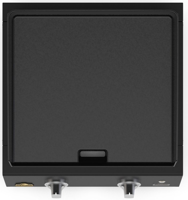 Brabura Outdoor Küche - KC 80 Planchamodul - Anthracite Grey / Nero Zimbabwe - inkl. Brabura Planchagrill L Class Matte 20 Plancha, Schwarz