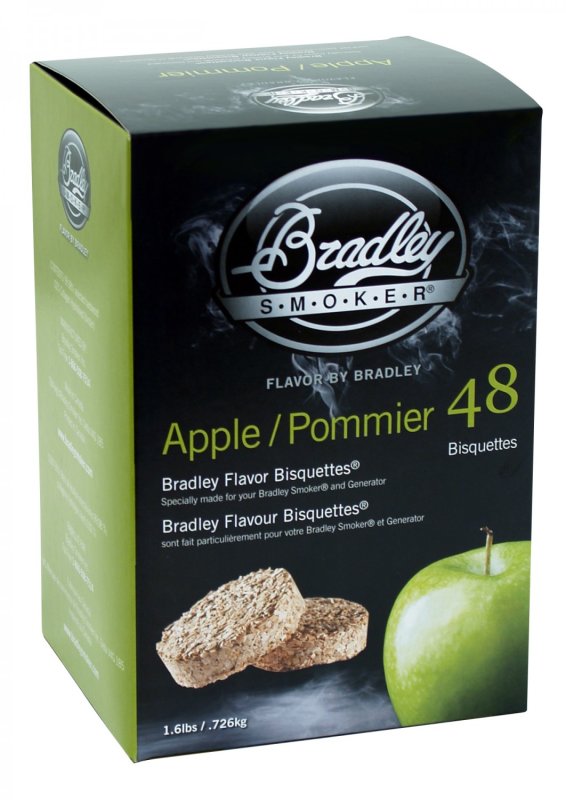 Bradley Smoker Apple / Apfel Bisquetten 48er Pack