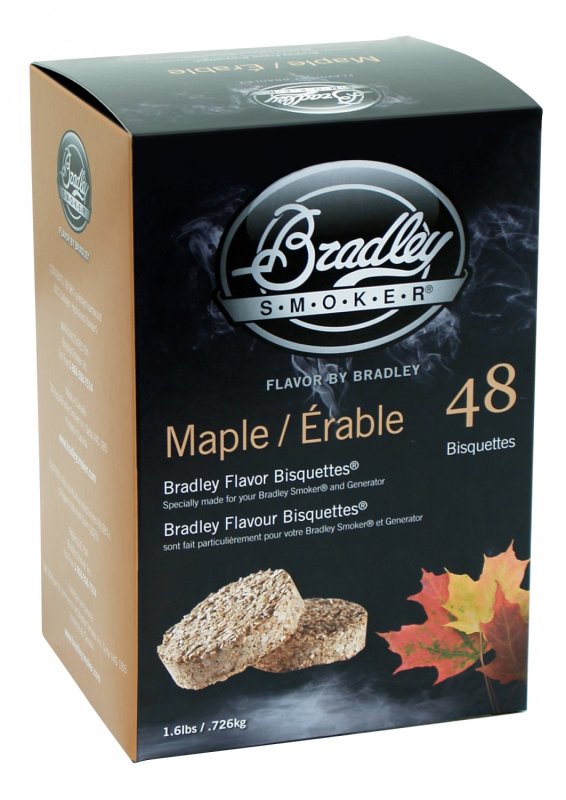 Bradley Smoker Maple / Ahorn Bisquetten 48er Pack