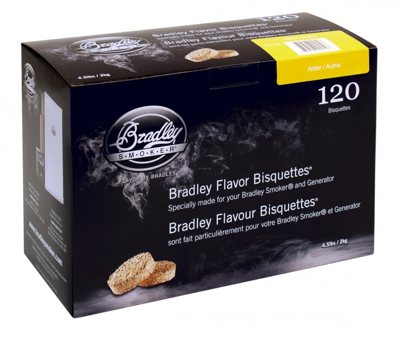 Bradley Smoker Alder / Erle Bisquetten 120er Pack