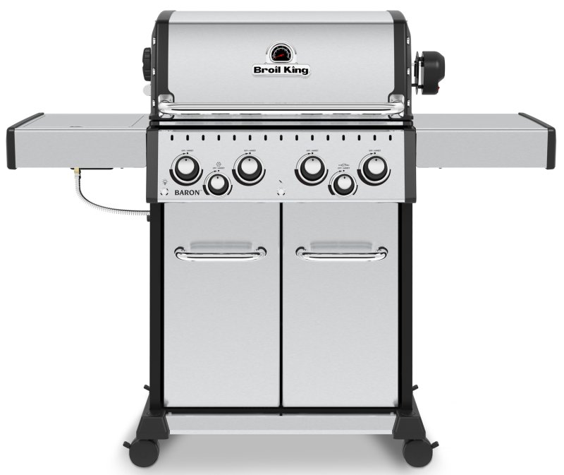 Broil King Baron S490 IR Gasgrill inkl. Drehspieß + Infrarot-Seitenbrenner - Modell 2024