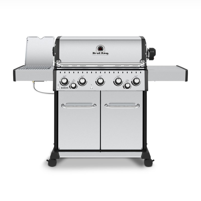 Broil King Baron S590 IR Gasgrill inkl. Drehspieß + Infrarot-Seitenbrenner - Modell 2025