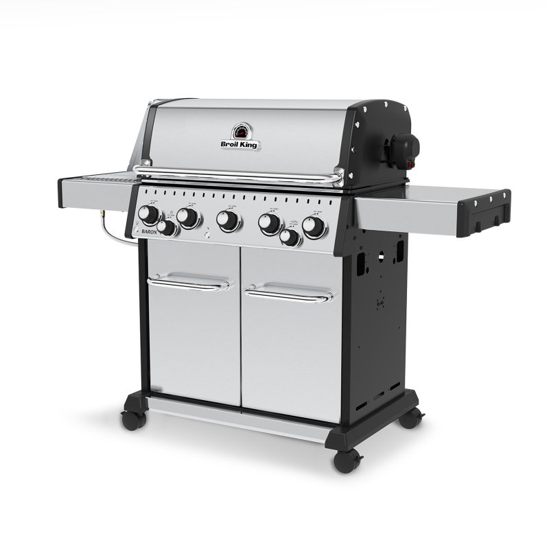 Broil King Baron S590 IR Gasgrill inkl. Drehspieß + Infrarot-Seitenbrenner - Modell 2025