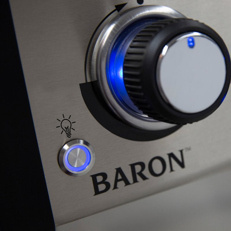 Broil King Baron S590 IR Gasgrill inkl. Drehspieß + Infrarot-Seitenbrenner - Modell 2025