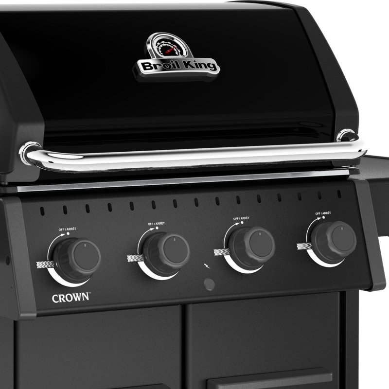 Broil King Crown 420 Shadow Gasgrill - inkl. Abdeckhaube und Grillplatte - Modell 2026