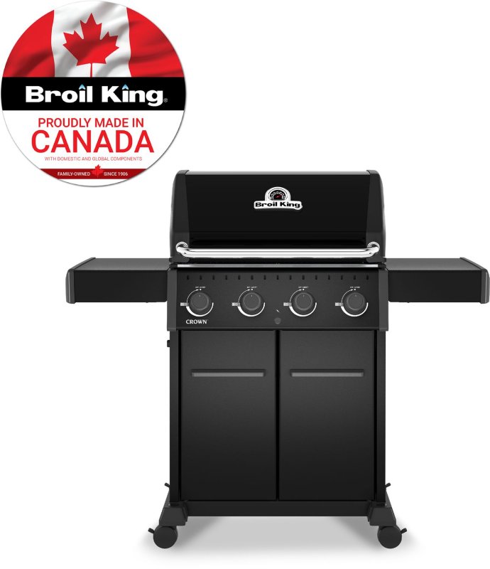 Broil King Crown 420 Shadow Gasgrill - inkl. Abdeckhaube und Grillplatte - Modell 2026