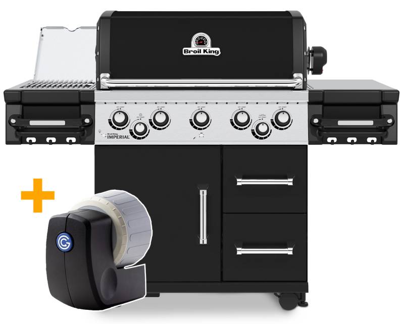 Broil King Imperial 590 IR Black Gasgrill - Modell 2022 - SMART Deal inkl. Grillfürst Grill Control
