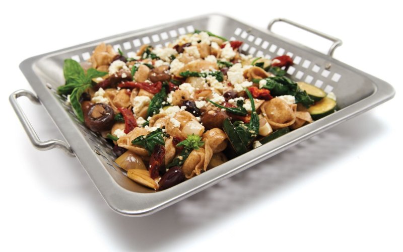 Broil King Gemüse Grillkorb Edelstahl / 30,5 x 30,5 x 5 cm