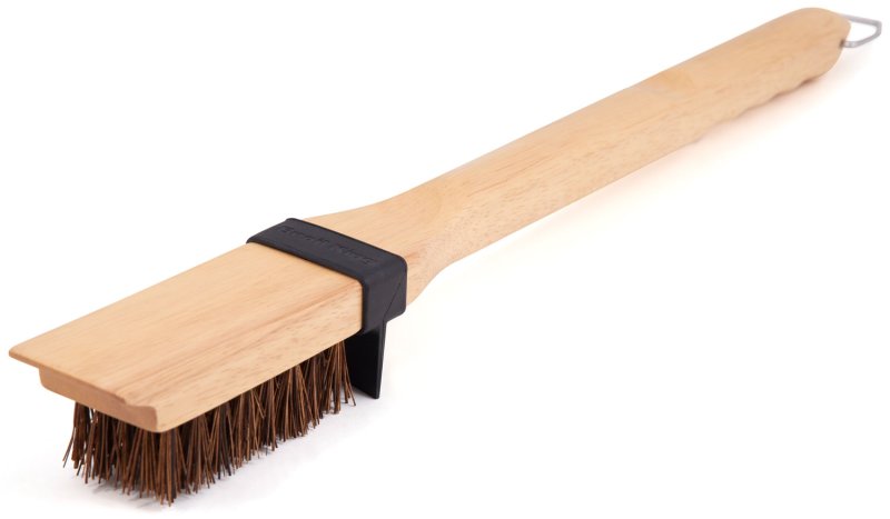 Broil King Holz Grillbürste 51cm mit Palmyra Borsten und Spritzschutz