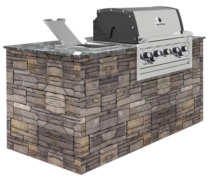 Broil King Imperial 590 PRO Einbaugrill mit Drehspieß + Seitenbrenner - Modell 2025