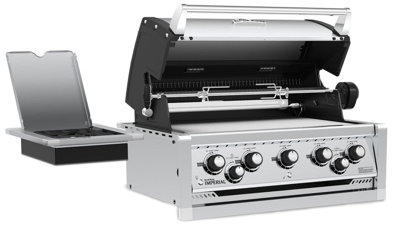 Broil King Imperial 590 PRO Einbaugrill mit Drehspieß + Seitenbrenner - Modell 2025