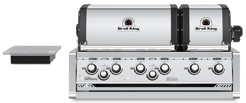 Broil King Imperial 690XL PRO Einbaugrill mit Drehspieß + Seitenbrenner - Modell 2025
