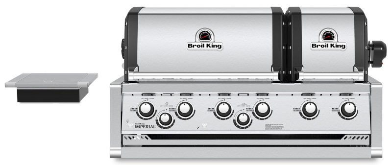 Broil King Imperial 690XL PRO Einbaugrill mit Drehspieß + Seitenbrenner - Modell 2024