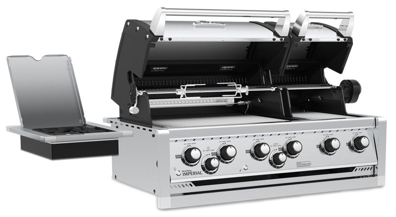Broil King Imperial 690XL PRO Einbaugrill mit Drehspieß + Seitenbrenner - Modell 2025