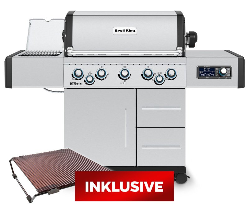 Broil King Imperial QS 590 IR Gasgrill - Smart Grill mit iQue™ Intelligent Barbecue - inkl. Blazinglas