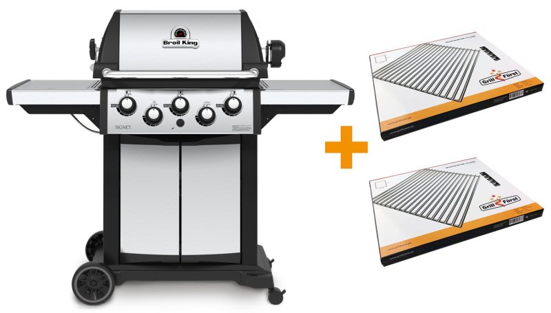 Broil King Signet 390 Gasgrill inkl. Drehspieß - Grillfürst Deal mit zusätzlichen Edelstahl Grillrosten - Modell 2024