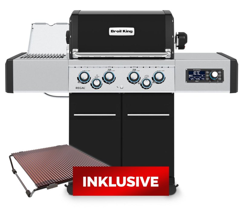 Broil King Regal Q 490 IR Gasgrill - Smart Grill mit iQue™ Intelligent Barbecue - inkl. Blazinglas