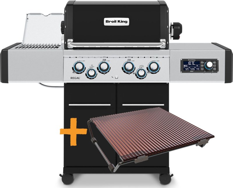 Broil King Regal Q 490 IR Gasgrill - Smart Grill mit iQue™ Intelligent Barbecue - inkl. Blazinglas