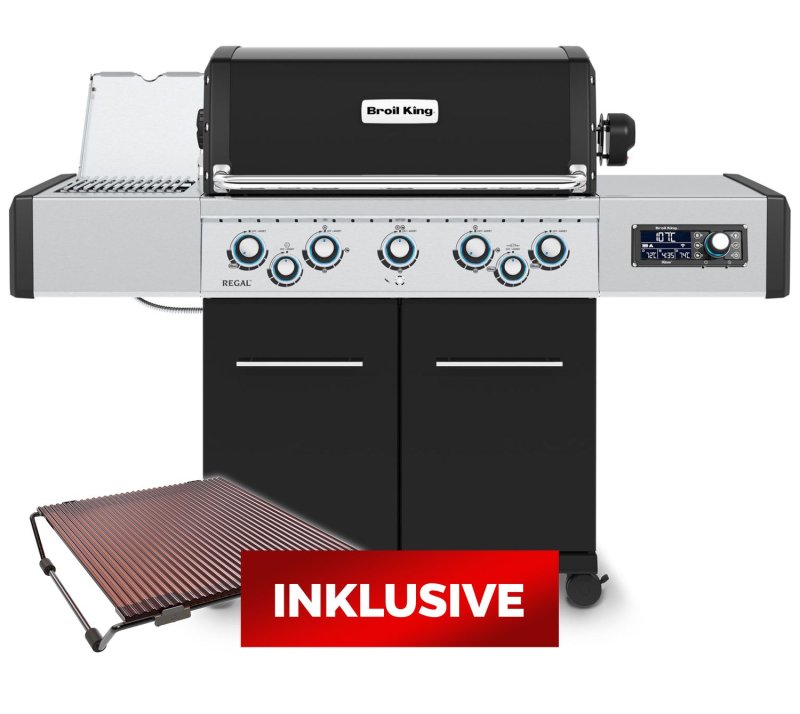 Broil King Regal Q 590 IR Gasgrill - Smart Grill mit iQue™ Intelligent Barbecue - inkl. Blazinglas