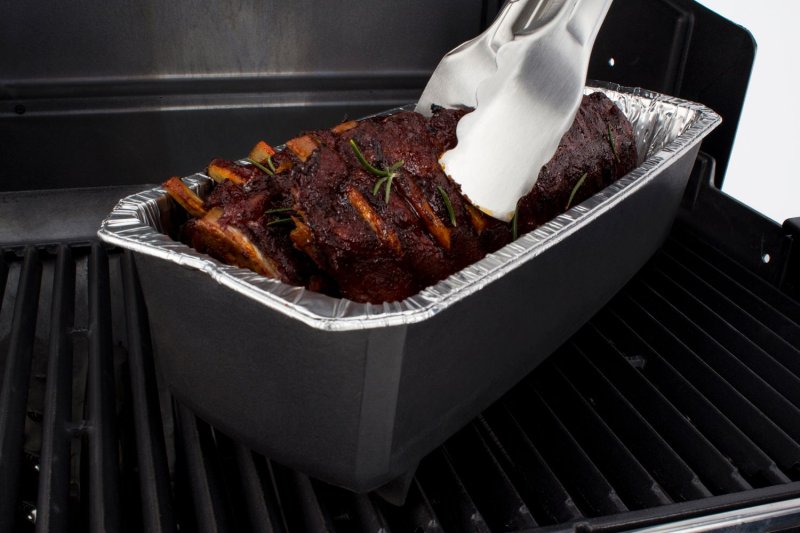 Broil King Rib Roaster aus massiver Alufolie / 2er Pack