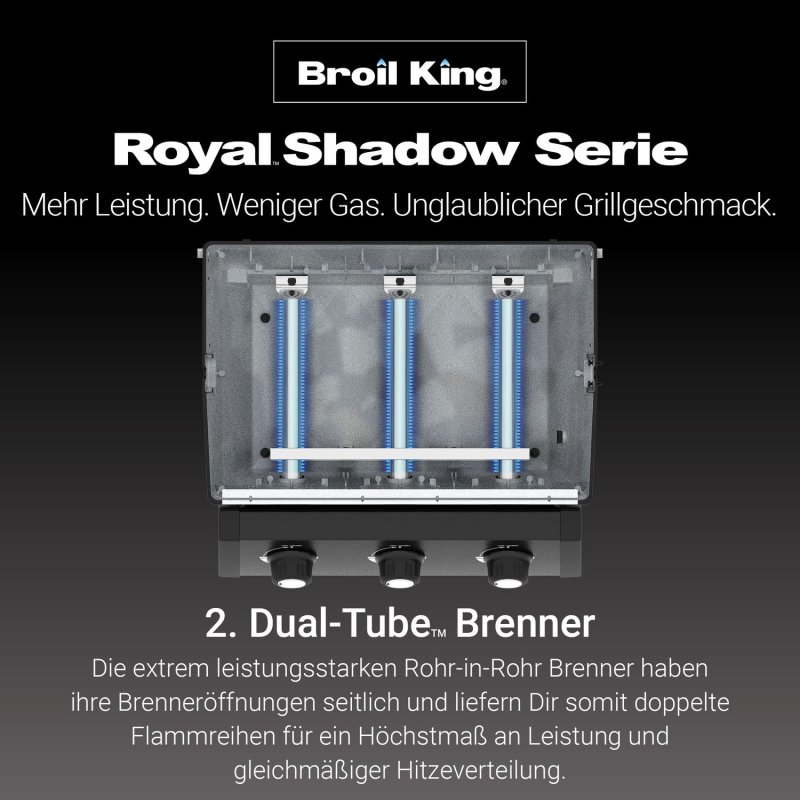 Broil King Royal 390 Shadow Gasgrill inkl. Drehspieß - Modell 2025