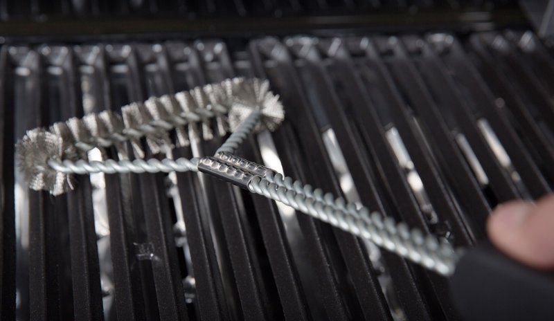 Broil King Grillbürste 3-seitig mit Edelstahlborsten / 45 cm