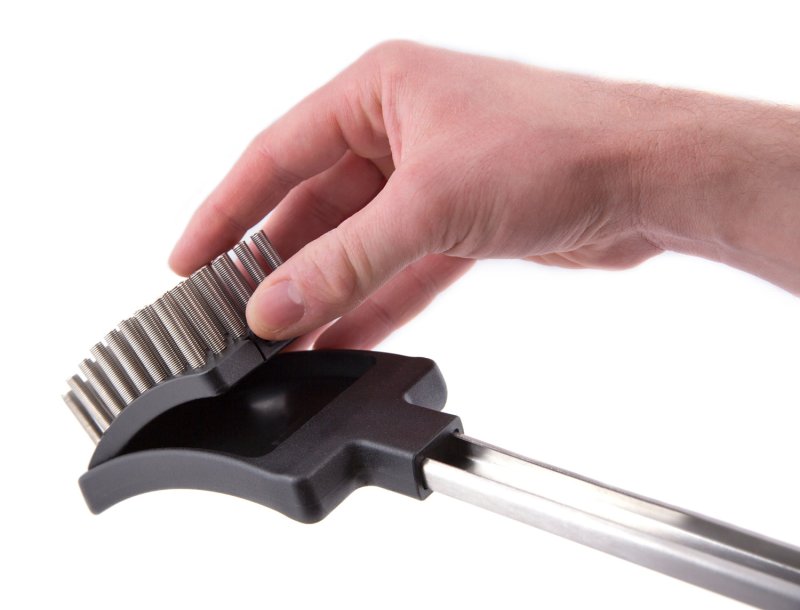 Broil King Baron Grillbürste 47 cm mit Spiralfedern + Ersatzkopf