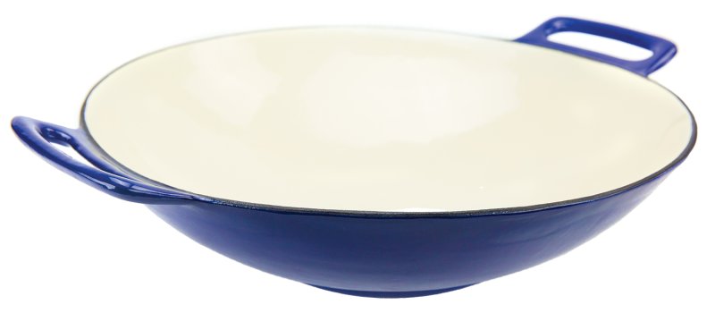 Broil King Wok aus Gusseisen porzellanemailliert / Ø 35,5 cm