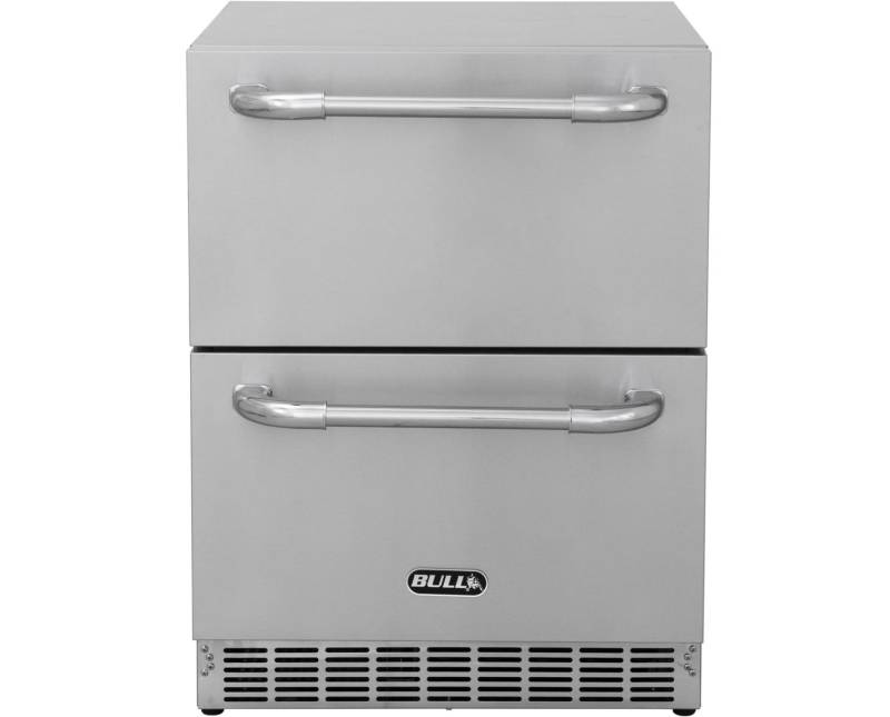 BULL Outdoor Schubladen-Kühlschrank Premium / Edelstahl / IPX4 spritzwassergeschützt