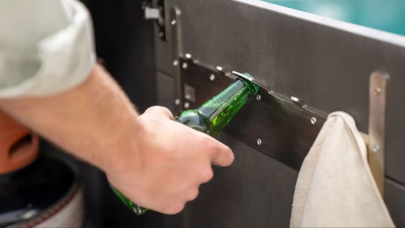 BURN Outdoorkitchen: BURN BBQ Outdoor Küche XL Stauraum mit Napoleon Prestige 500 BURN Sonderedition