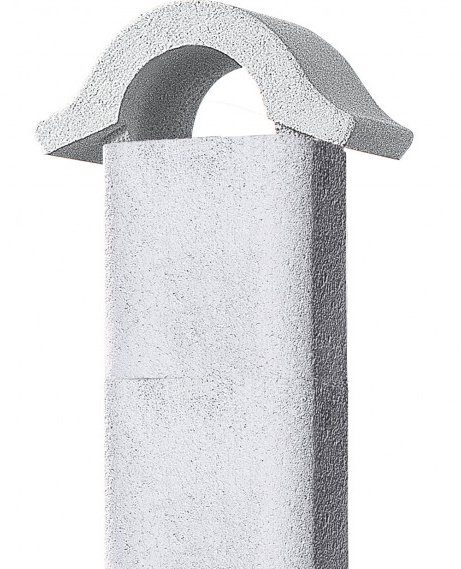 Buschbeck Grillkamin: Gartenkamin Bologna weiß-terra mit Kupferblende